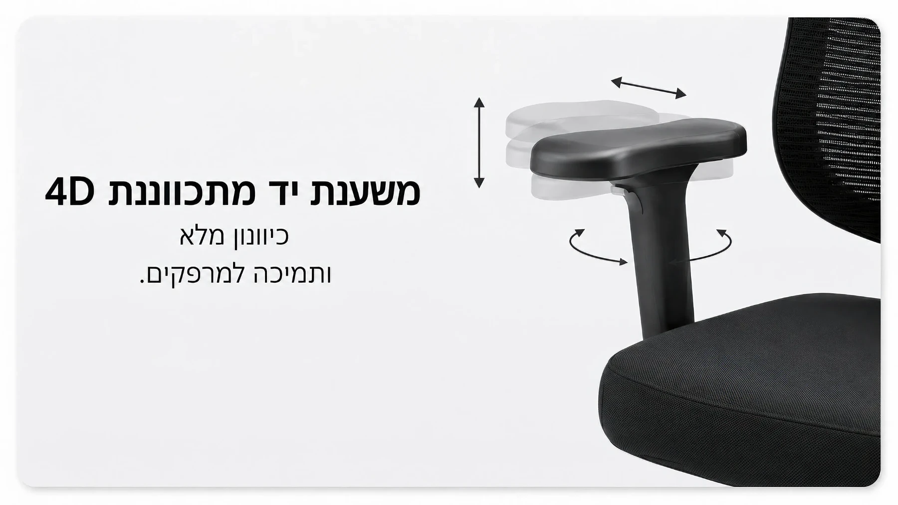 משענות יד 4D מתכווננות