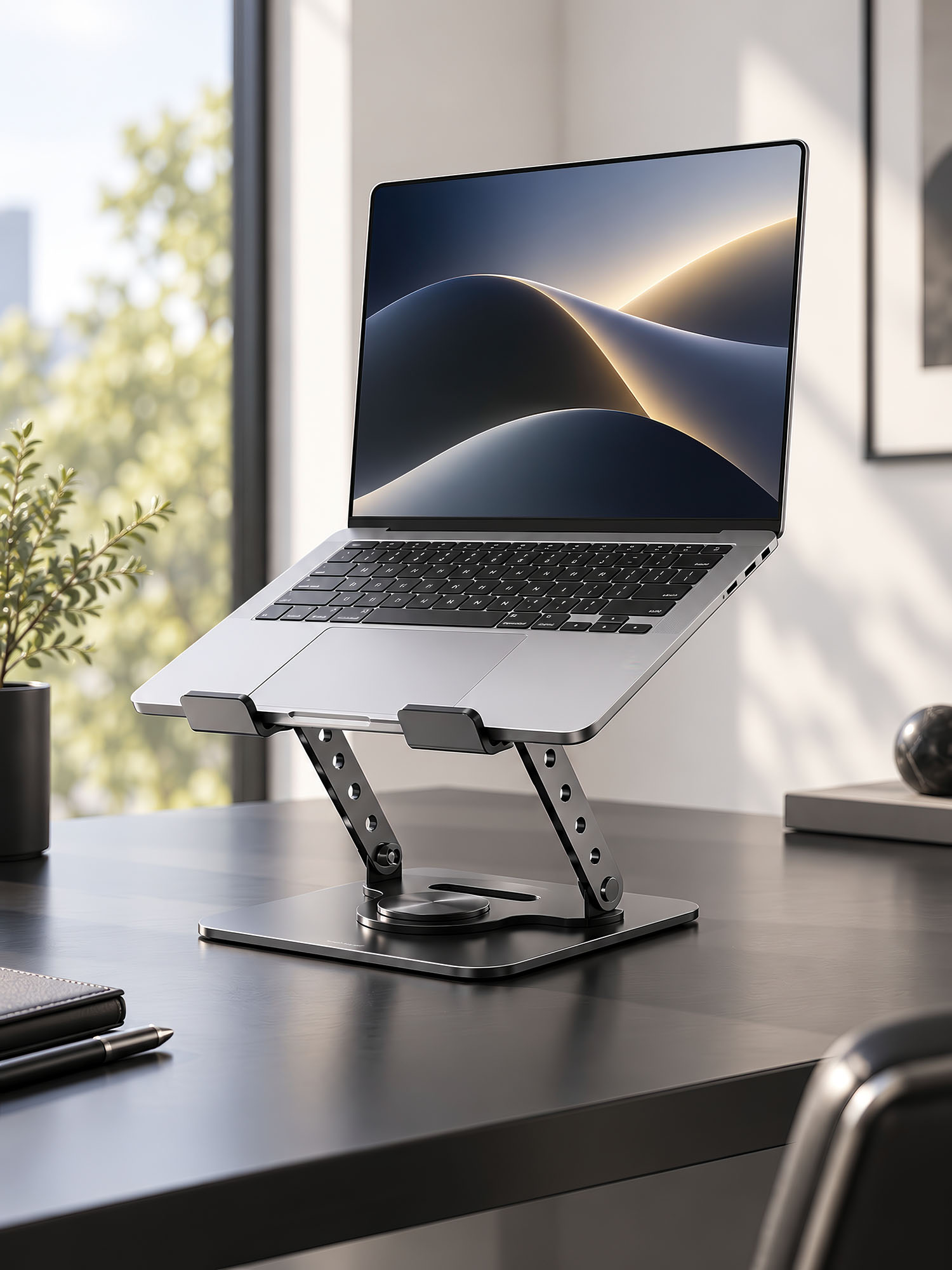 מעמד לפטופ Orbit Pro · שחור